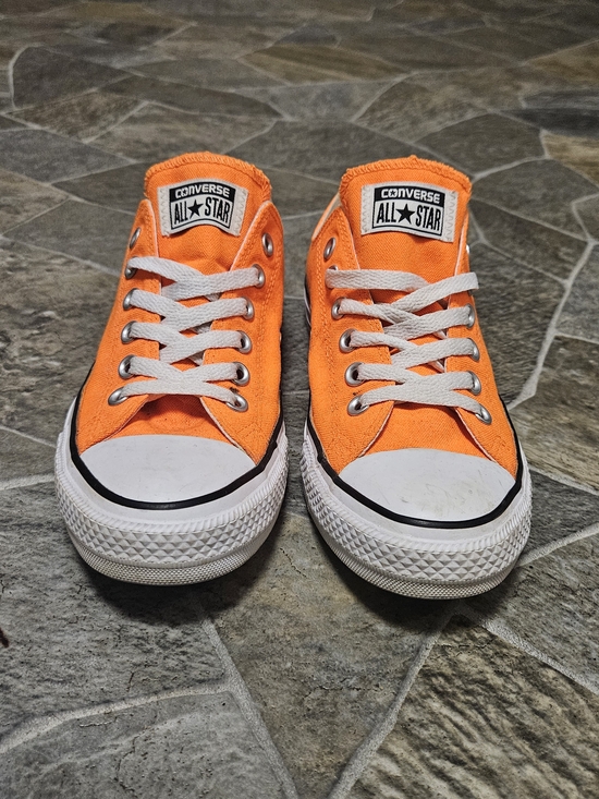 Converse Shoes - Converse NEON Orange Low Top Sneakers